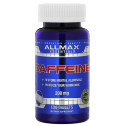 Caffeine, 200 mg, 100 Tablets ALLMAX ALLMAX