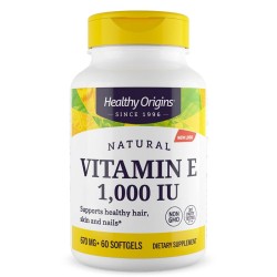 Vitamina E-1000 IU 60 Softgels Healthy Origins