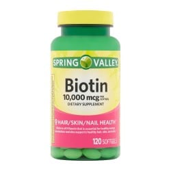 Biotin Hair/Skin/Nails  10,000 Mcg, 120 Count Spring Valley Spring Valley