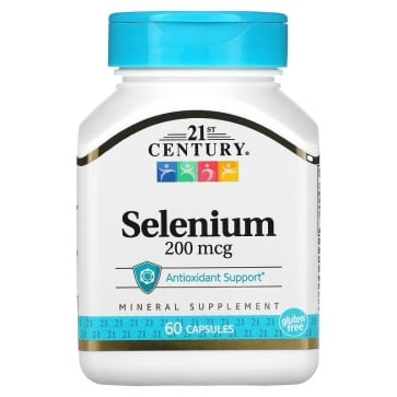 Selenium, 200 mcg, 60 Capsules 21stCentury