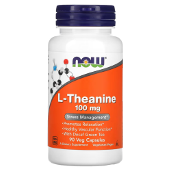 L-Theanine 100 mg 90 Veg  Capsules Now Foods Now