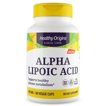 Alpha Lipoic Acid 600 mg, 60 Capsules Healthy Origins