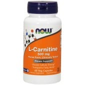 L-Carnitina 500mg (60 cápsulas) - Now Foods