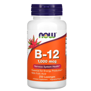 B12 1000mcg 250Loz Now foods Now