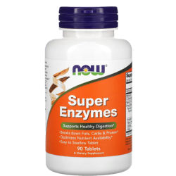 SUPER ENZYMES  90 TABS now foods Now