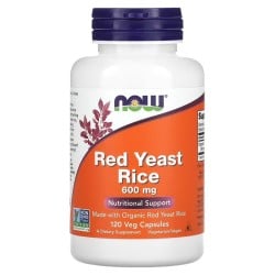 Red Yeast Rice 600 mg Veg Capsules 60 caps Now Foods Now