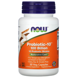 PROBIOTIC-10 100 BILLION 30 VCAPS Now foods NOW