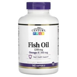 Fish Oil, 1,200 mg, 140 Softgels 21stCentury