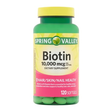 Biotin Hair/Skin/Nails  10,000 Mcg, 120 Count Spring Valley Spring Valley