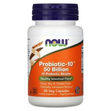 PROBIOTIC-10 50 BILLION 50 VCAPS Now foods Now