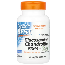 Glucosamine Chondroitin, MSM + UCII, 90 Veggie Capsule Doctors Best Doctor's Best