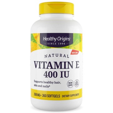 Vitamina E-400 IU 360 Softgels Healthy Origins