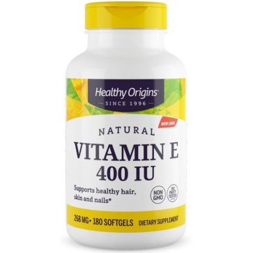 Vitamin E 400 IU 180 softgels Healthy Origins Healthy Origins