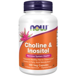 Choline & Inositol 500 mg - 100 Veg Capsules Now Foods