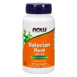 Valerian Root 500 mg - 100 Veg Capsules Now Foods