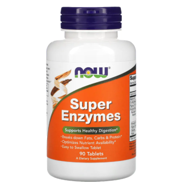 SUPER ENZYMES  90 TABS now foods Now