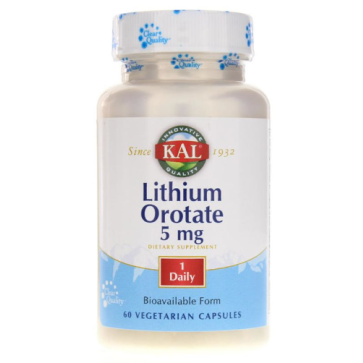 KAL Lithium Orotate (5mg) 60 vcaps KAL
