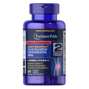 Triple Strength Glucosamine. Chondroitin & MSM Joint Soother® 60s PURITAN Puritan