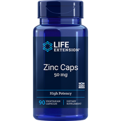 Zinc Caps, 50 mg, 90 vegetarian capsules Life Extension