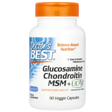 Glucosamine Chondroitin, MSM + UCII, 90 Veggie Capsule Doctors Best Doctor's Best